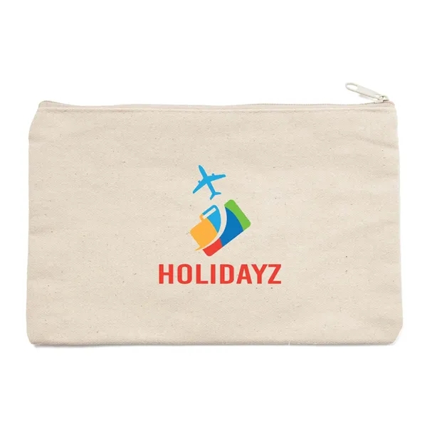 9.5" x 6" canvas pouch with zipper closure.... from ASI 63549 Jornik Manufacturing Corp