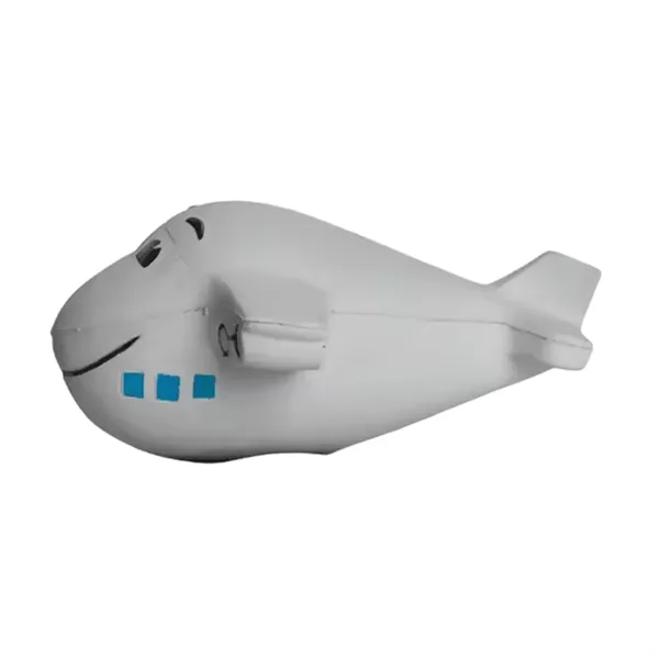 Airplane shape PU stress reliever ball with 1 color silkscreen imprint... from ASI 37218 Athena Promo (tm)
