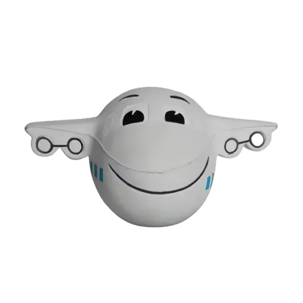 Airplane shape PU stress reliever ball with 1 color silkscreen imprint... from ASI 37218 Athena Promo (tm)