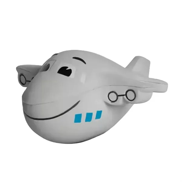 Airplane shape PU stress reliever ball with 1 color silkscreen imprint... from ASI 37218 Athena Promo (tm)