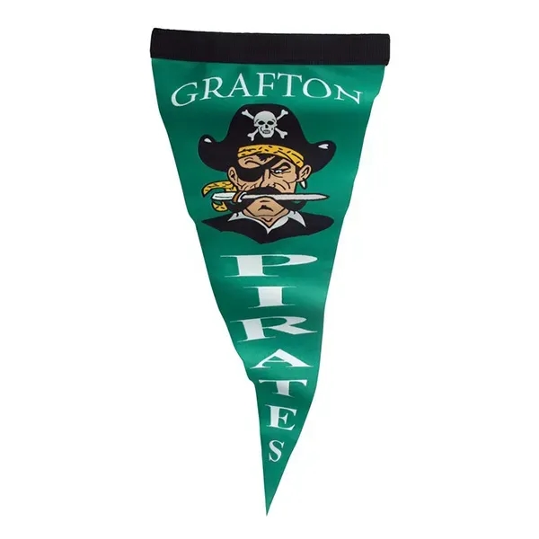 Customizable fabric pennant woven with high-quality detail. Made in the USA... from ASI 92980 WOV-IN® / Universal Strap/Wov-In Line