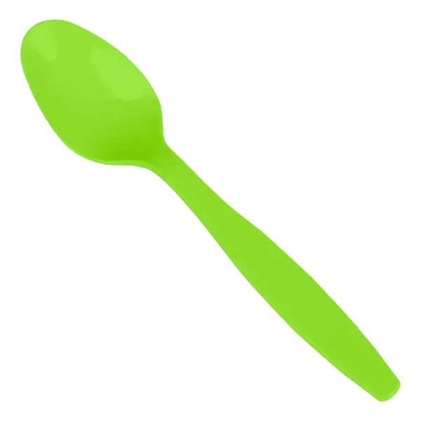 7" long colored teaspoon-designed plastic spoon.... from ASI 91880 Tranter Graphics Inc