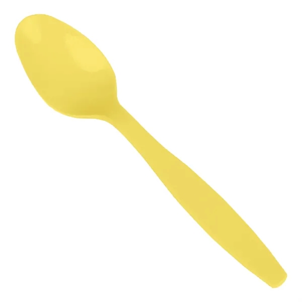 7" long colored teaspoon-designed plastic spoon.... from ASI 91880 Tranter Graphics Inc