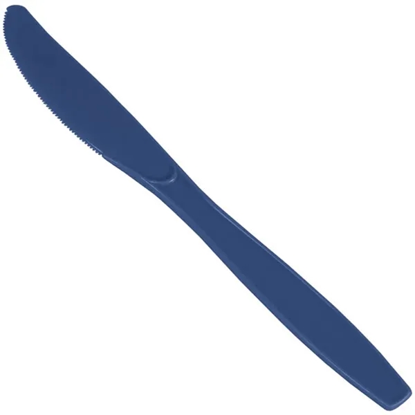 7" long colored plastic knife with serrated edge.... from ASI 91880 Tranter Graphics Inc