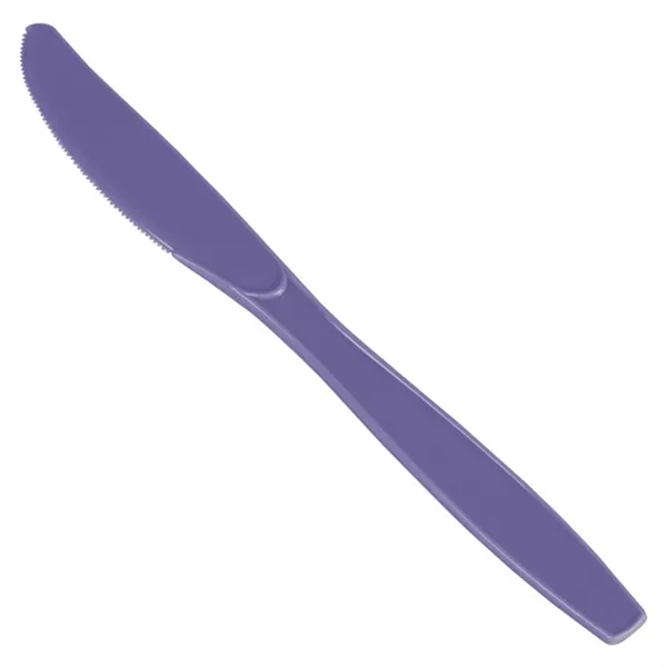 7" long colored plastic knife with serrated edge.... from ASI 91880 Tranter Graphics Inc