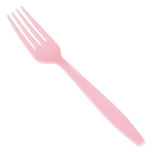7" long colored plastic fork with four-prong design.... from ASI 91880 Tranter Graphics Inc