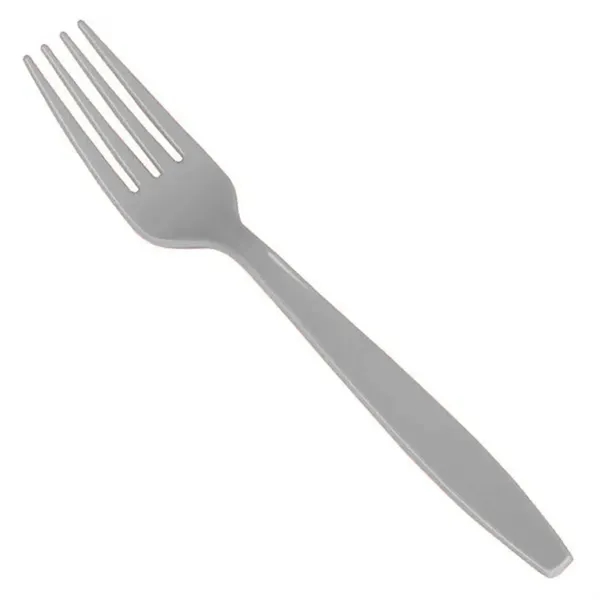 7" long colored plastic fork with four-prong design.... from ASI 91880 Tranter Graphics Inc