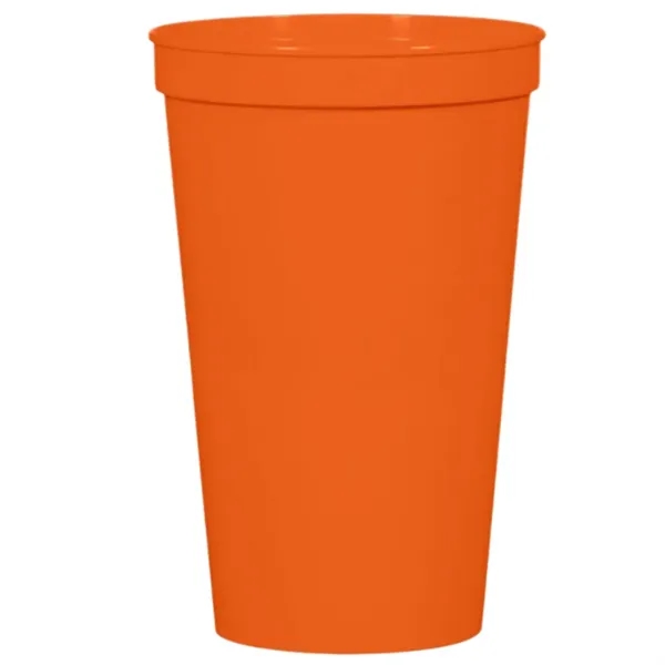 22 ounce plastic solid stadium cup.... from ASI 57956 Graphco line