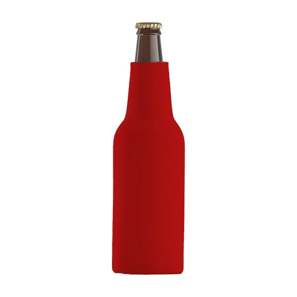 Foam material bottle cooler sleeves in assorted colors with zippered closure.... from ASI 91880 Tranter Graphics Inc