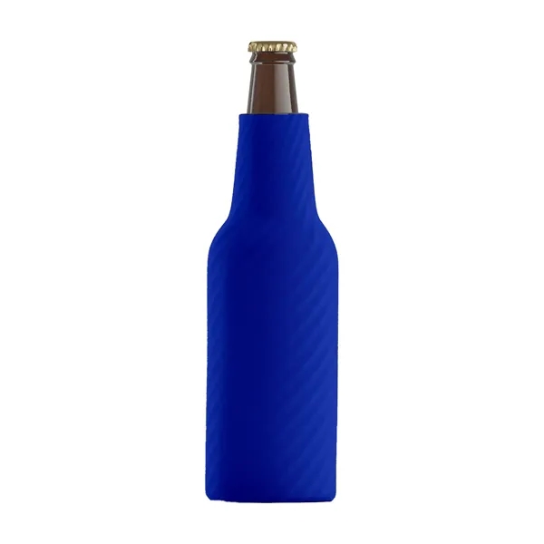 Foam material bottle cooler sleeves in assorted colors with zippered closure.... from ASI 91880 Tranter Graphics Inc