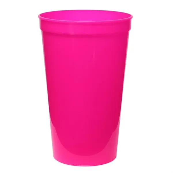 22 ounce plastic solid stadium cup.... from ASI 57956 Graphco line