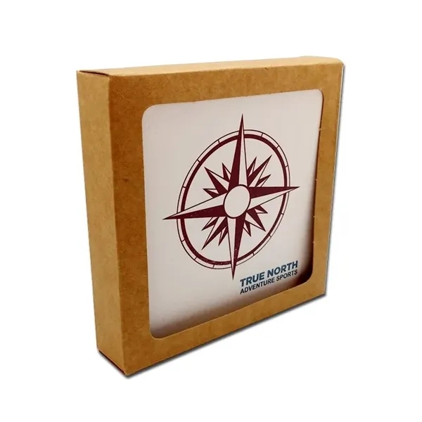 Set of 2 sandstone coasters with Ultra Vivid graphics.... from ASI 72521 Morris Magnets / Laser Cuts