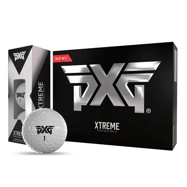 PXG Xtreme Tour golf balls; Box contains 12 white balls and... from ASI 38120 Ball Pro / Diversified Quality Kitchenware