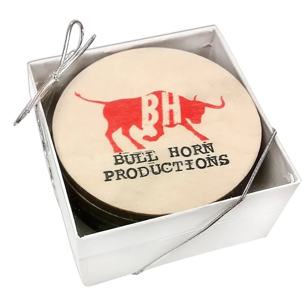 Set of 4 birch wood coasters with Ultra Vivid color printing;... from ASI 72521 Morris Magnets / Laser Cuts