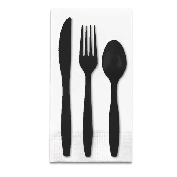 4.25" x 8.5" plastic Picnic Pak of utensils with fork, spoon,... from ASI 91880 Tranter Graphics Inc