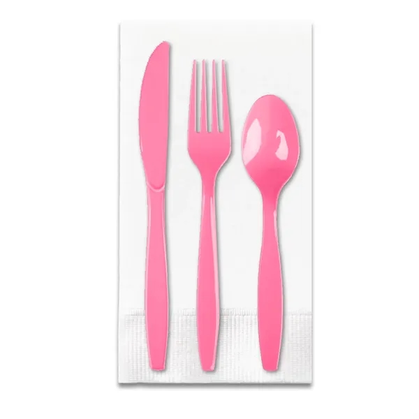 4.25" x 8.5" plastic Picnic Pak of utensils with fork, spoon,... from ASI 91880 Tranter Graphics Inc