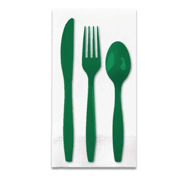 4.25" x 8.5" plastic Picnic Pak of utensils with fork, spoon,... from ASI 91880 Tranter Graphics Inc