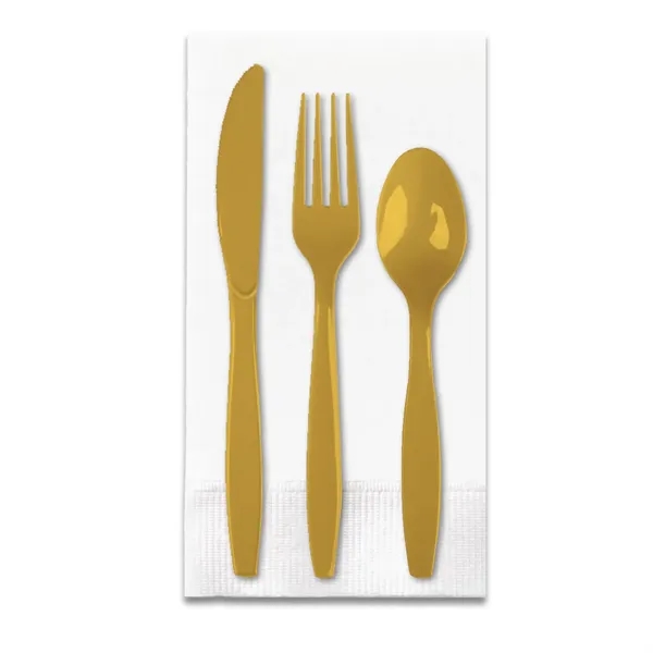 4.25" x 8.5" plastic Picnic Pak of utensils with fork, spoon,... from ASI 91880 Tranter Graphics Inc