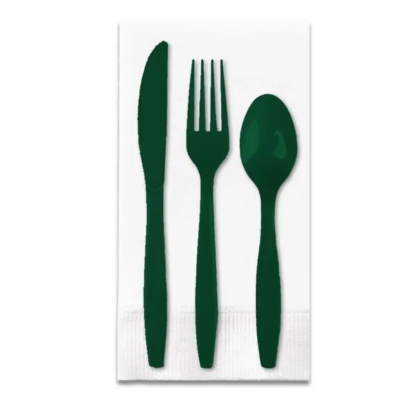 4.25" x 8.5" plastic Picnic Pak of utensils with fork, spoon,... from ASI 91880 Tranter Graphics Inc