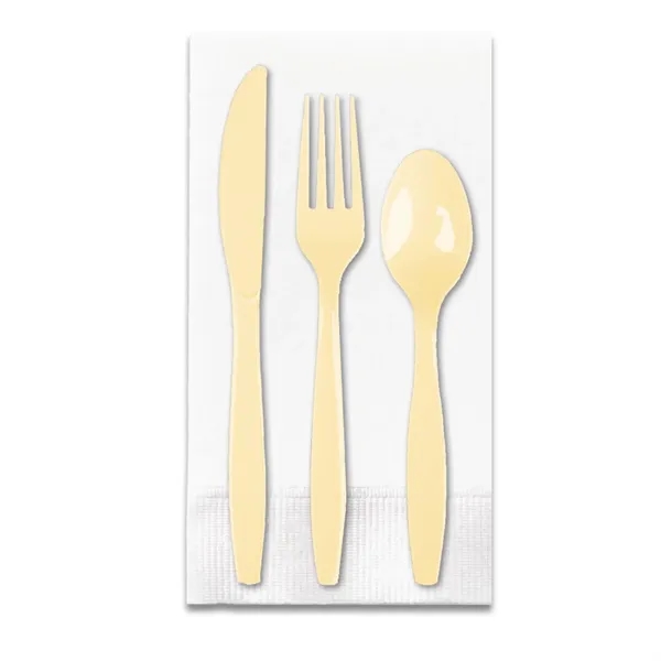 4.25" x 8.5" plastic Picnic Pak of utensils with fork, spoon,... from ASI 91880 Tranter Graphics Inc