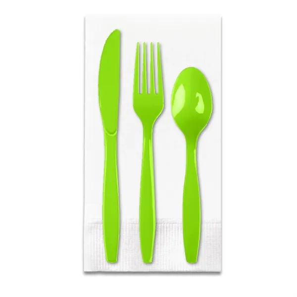 4.25" x 8.5" plastic Picnic Pak of utensils with fork, spoon,... from ASI 91880 Tranter Graphics Inc