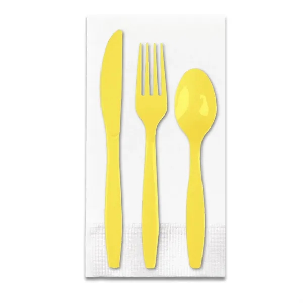 4.25" x 8.5" plastic Picnic Pak of utensils with fork, spoon,... from ASI 91880 Tranter Graphics Inc
