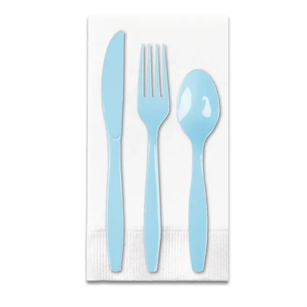 4.25" x 8.5" plastic Picnic Pak of utensils with fork, spoon,... from ASI 91880 Tranter Graphics Inc