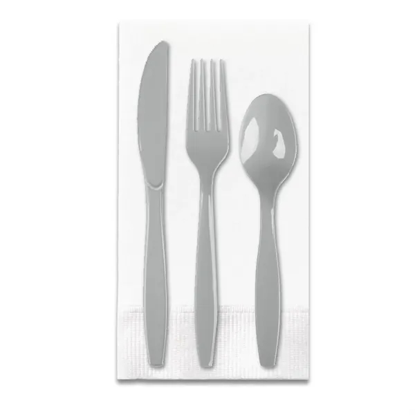 4.25" x 8.5" plastic Picnic Pak of utensils with fork, spoon,... from ASI 91880 Tranter Graphics Inc