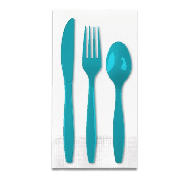 4.25" x 8.5" plastic Picnic Pak of utensils with fork, spoon,... from ASI 91880 Tranter Graphics Inc