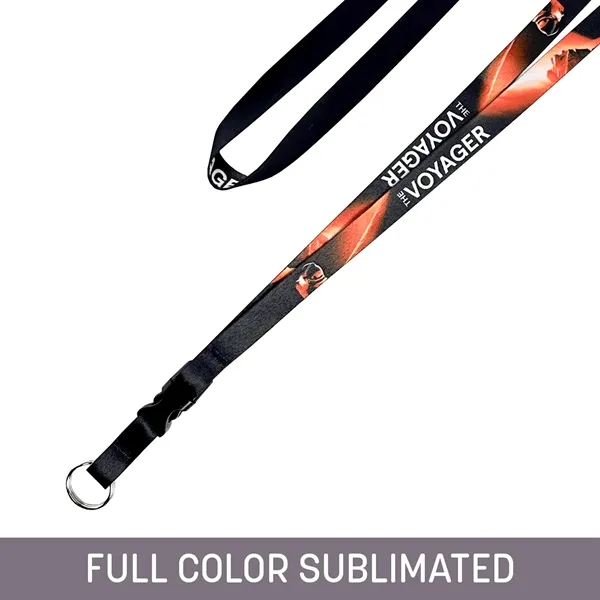 This 22-1/2" full-color sublimated lanyard, made in the USA, features durable... from ASI 92980 WOV-IN® / Universal Strap/Wov-In Line