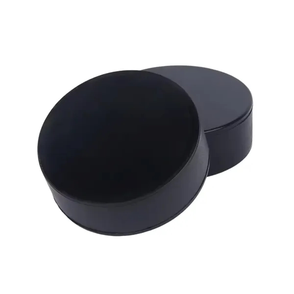 Hockey puck shape PU stress reliever with 1 color silkscreen imprint... from ASI 37218 Athena Promo (tm)