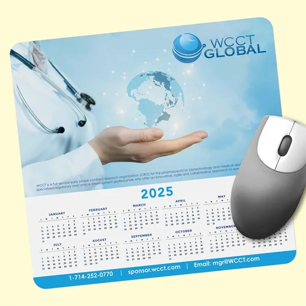 7.5" x 8" x 1/16" - Hard Surface Calendar Mouse Pad-Made... from ASI 49716 Digispec & CounterPoint / DIGISPEC®