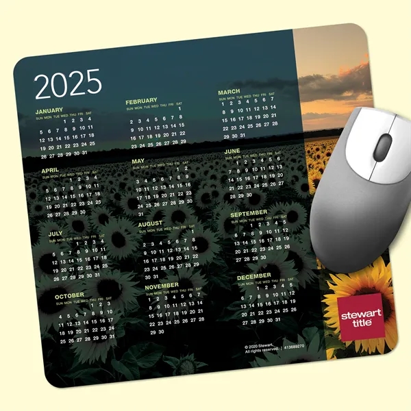 7.5 x 8 x 1/8- Fabric Calendar Mouse Pad - Made... from ASI 49716 Digispec & CounterPoint / DIGISPEC®