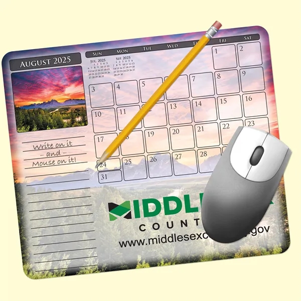 Calendar 12 Month 7.25" x 8.5" Paper Mouse Pad-Made in the... from ASI 49716 Digispec & CounterPoint / DIGISPEC®