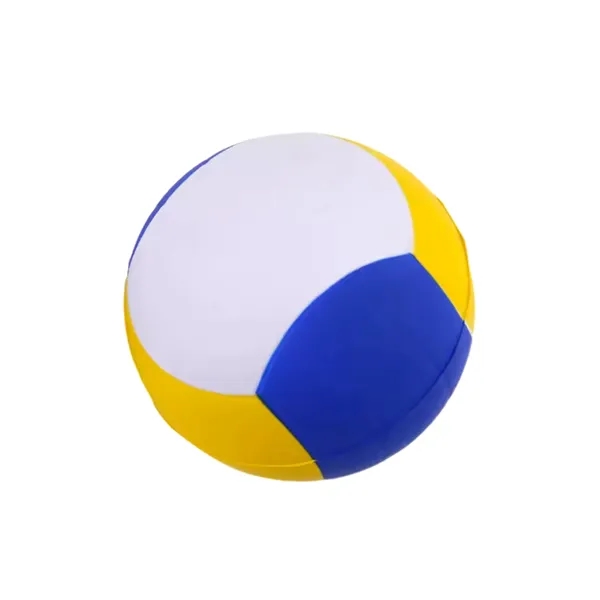 Volleyball shape PU stress reliever with 1 color silkscreen imprint on... from ASI 37218 Athena Promo (tm)