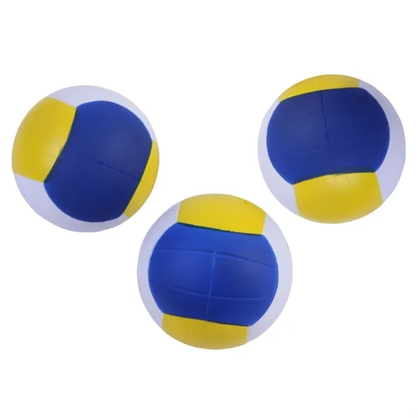 Volleyball shape PU stress reliever with 1 color silkscreen imprint on... from ASI 37218 Athena Promo (tm)
