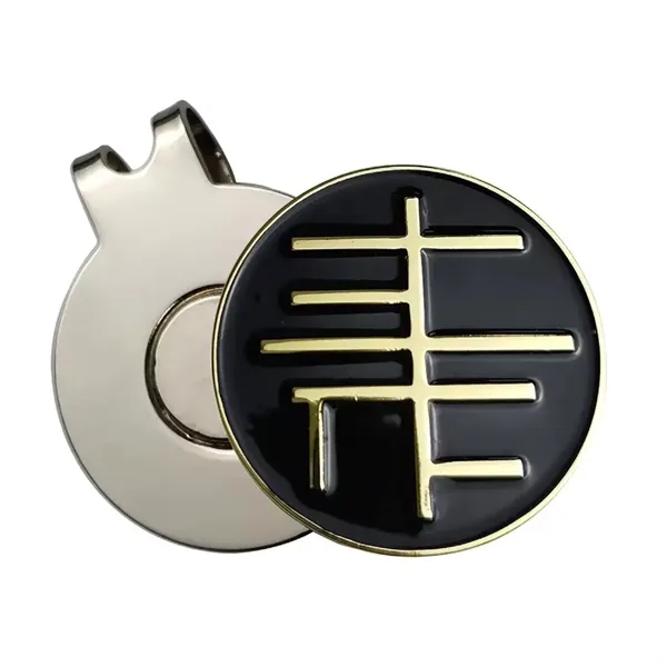 Magnetic golf ball marker hat clip plus embossed logo plus 1... from ASI 37218 Athena Promo (tm)