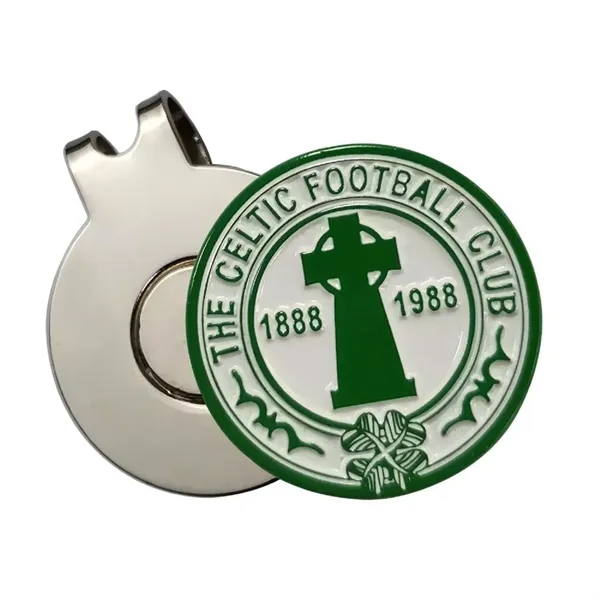 Magnetic golf ball marker hat clip plus embossed logo plus 1... from ASI 37218 Athena Promo (tm)