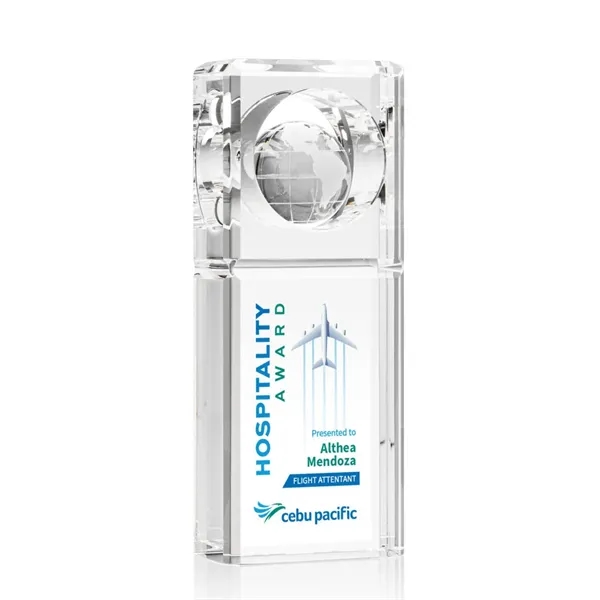 The Waterloo Globe VividPrint™ Award features a beautiful Globe housed in... from ASI 84592 St Regis Group / St Regis