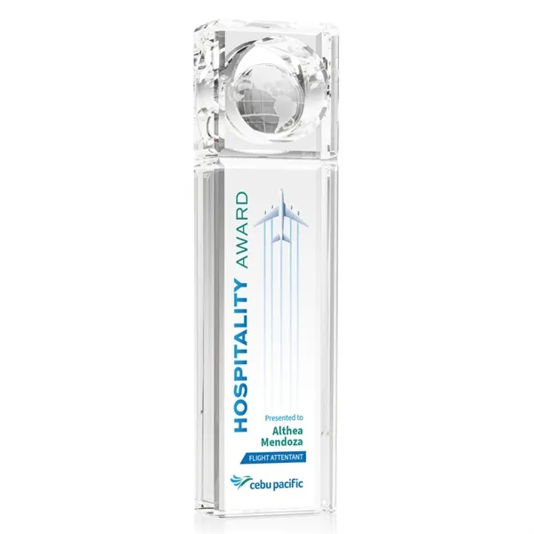 The Waterloo Globe VividPrint™ Award features a beautiful Globe housed in... from ASI 84592 St Regis Group / St Regis