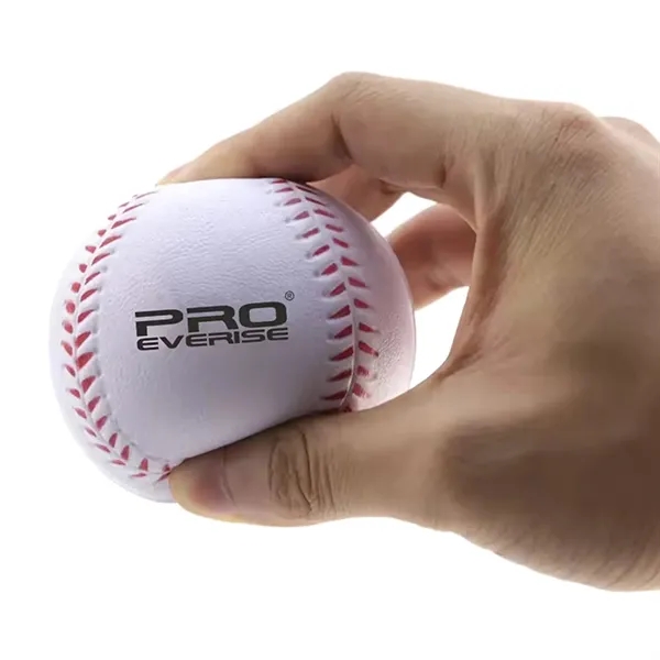 Baseball shape PU stress reliever with 1 color silkscreen imprint on... from ASI 37218 Athena Promo (tm)