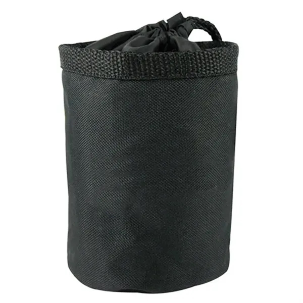 Polyester drawstring pet treat bag measuring 3.5" x 4.5" with a... from ASI 92980 WOV-IN® / Promopet