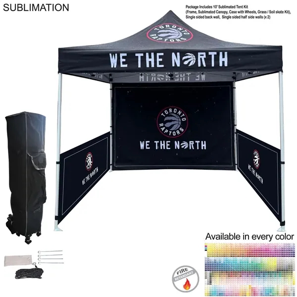 Full Tent Package, 10' Sublimated Tent kit, Single sided backwall and... from ASI 53509 FIEL-Fairdeal Import & Export / FIEL
