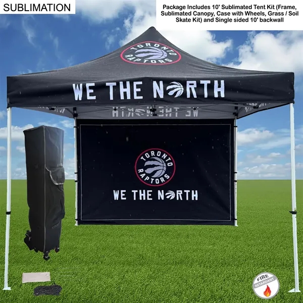 Tent Backwall Package, 10' Sublimated Tent Kit and Full single sided... from ASI 53509 FIEL-Fairdeal Import & Export / FIEL