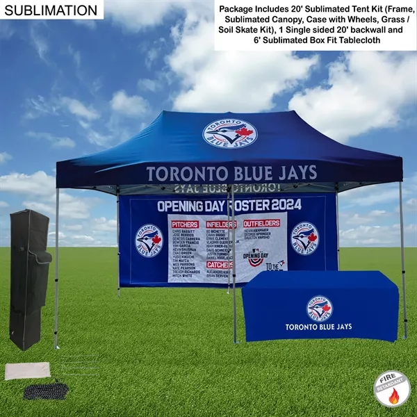 Deluxe Event Package, 20' Sublimated Tent kit, Single sided 20' backwall,... from ASI 53509 FIEL-Fairdeal Import & Export / FIEL