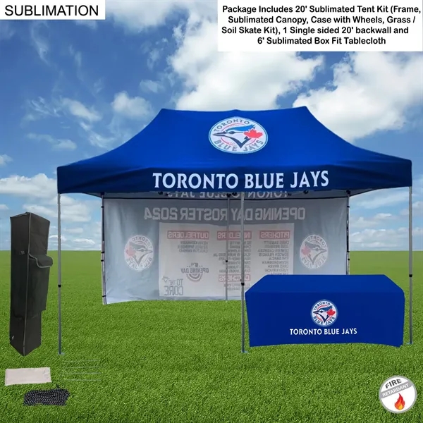 Deluxe Event Package, 20' Sublimated Tent kit, Single sided 20' backwall,... from ASI 53509 FIEL-Fairdeal Import & Export / FIEL