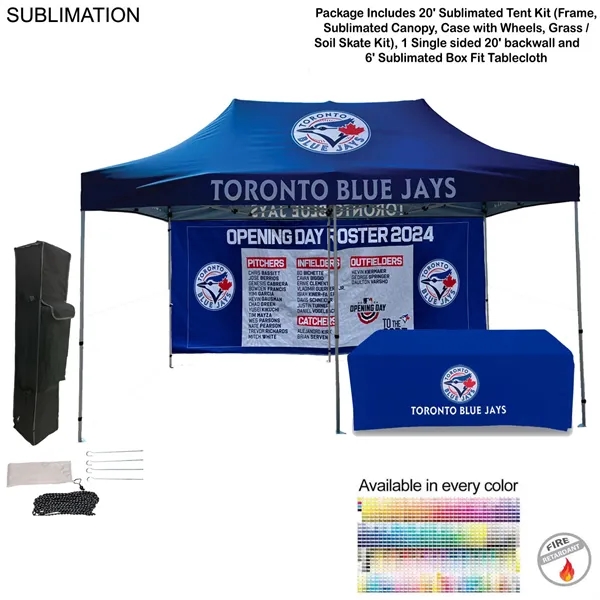 Deluxe Event Package, 20' Sublimated Tent kit, Single sided 20' backwall,... from ASI 53509 FIEL-Fairdeal Import & Export / FIEL