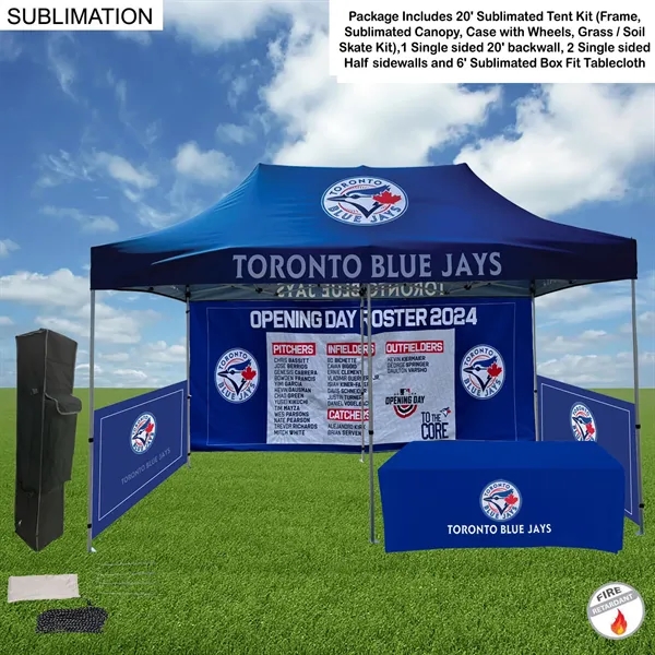Supreme Event Package, 20' Sublimated Tent, 20' Backwall, 2 Half sidewalls,... from ASI 53509 FIEL-Fairdeal Import & Export / FIEL