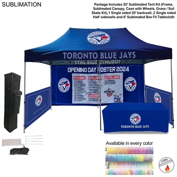 Supreme Event Package, 20' Sublimated Tent, 20' Backwall, 2 Half sidewalls,... from ASI 53509 FIEL-Fairdeal Import & Export / FIEL