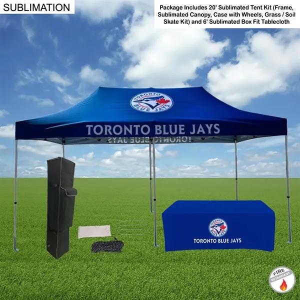 Event Package, 20' Premium Sublimated Tent Kit and 6' Sublimated Box... from ASI 53509 FIEL-Fairdeal Import & Export / FIEL